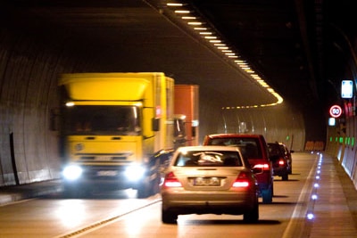 Bis 5. Dezember 2008 gesperrt: der Grenztunnel zwischen Füssen/Bayern und Pinswang/Tirol.