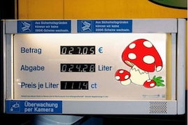 Noch Zukunftsmusik: Mykodiesel an der Zapfsäule.