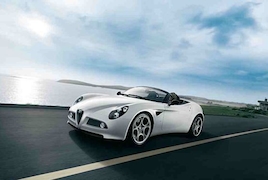 Vom Supersportwagen Alfa 8C Spider werden nur 500 Stück gebaut.