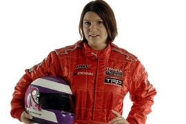 Eine Frau testet in der F1