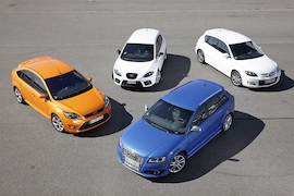 Seat Leon Cupra  Audi S3 Sportback Ford Focus ST Mazda 3 MPS
