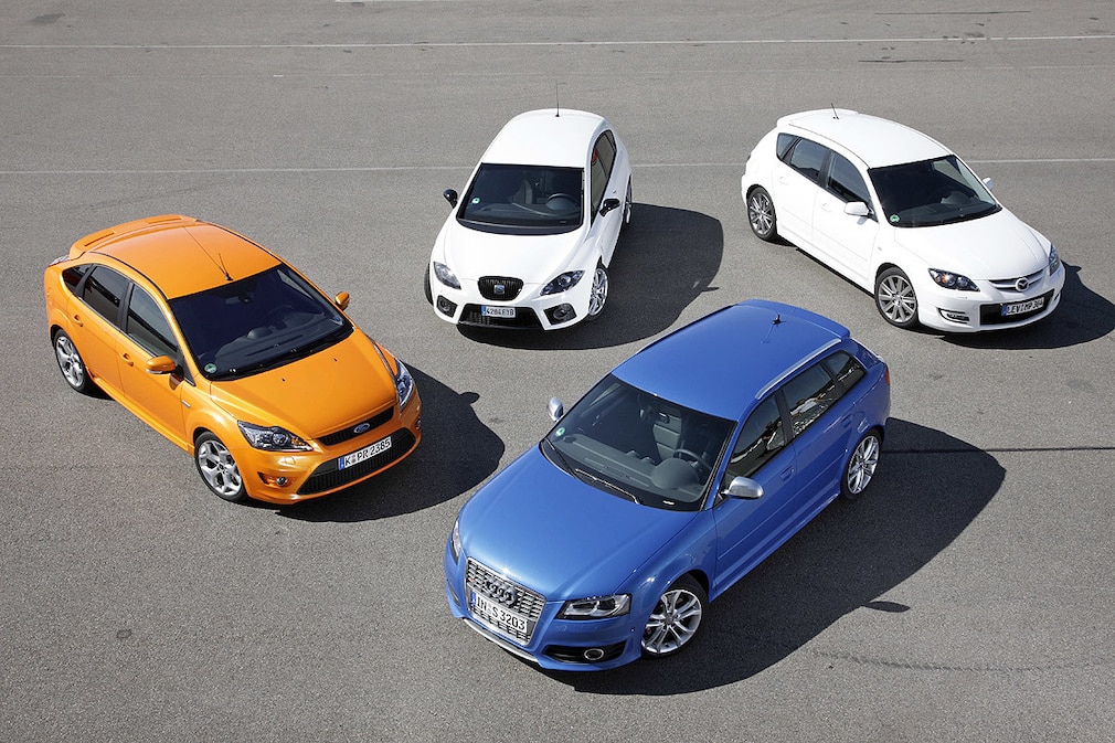 Seat Leon Cupra Audi S3 Sportback Ford Focus ST Mazda 3 MPS