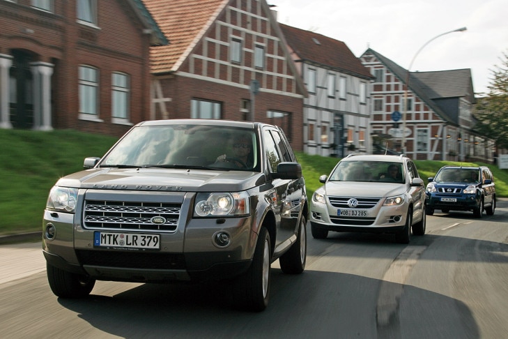 VW Tiguan 2.0 TSI Land Rover Freelander 3.2 i6 Nissan X-Trail 2.5