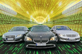 BMW 740i Audi A8 4.2 FSI Mercedes-Benz S 450