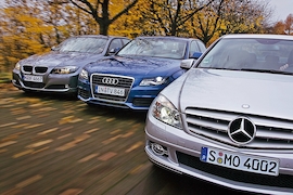 Audi A4 2.0 TDI Mercedes-Benz C 250 CDI BMW 320d