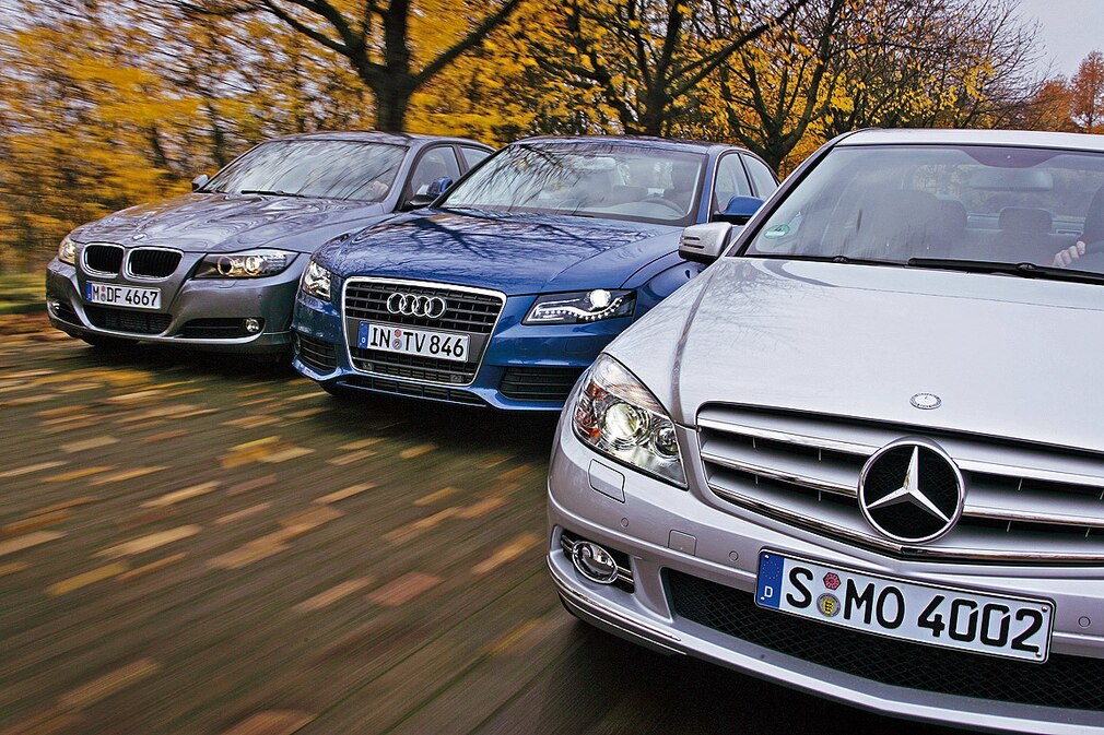 Audi A4 2.0 TDI Mercedes-Benz C 250 CDI BMW 320d