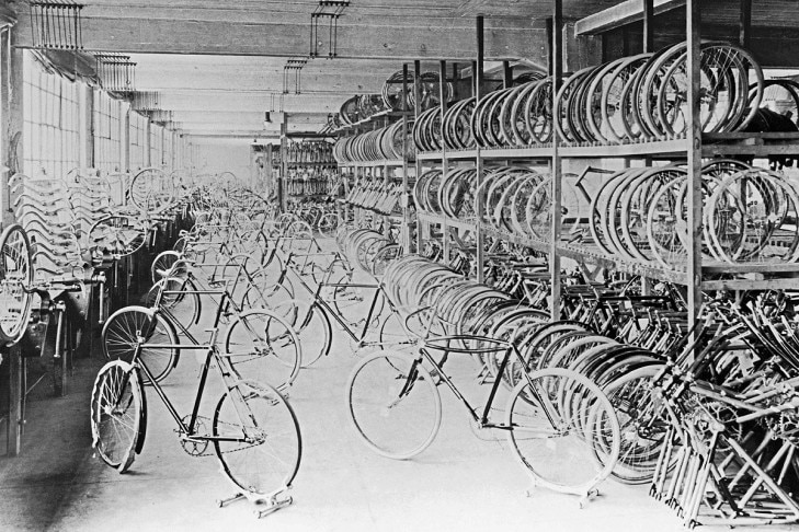 Fahrradproduktion 1912