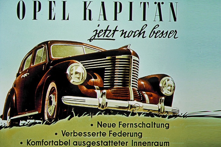 Opel Kapitän Werbung 1948