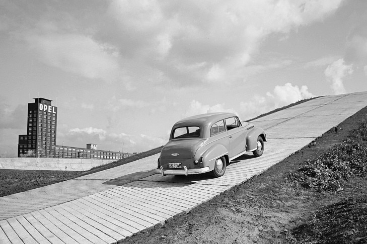 Steigungstest Opel-Prüffeld 1951 Steigungstest Opel-Prüffeld 1951