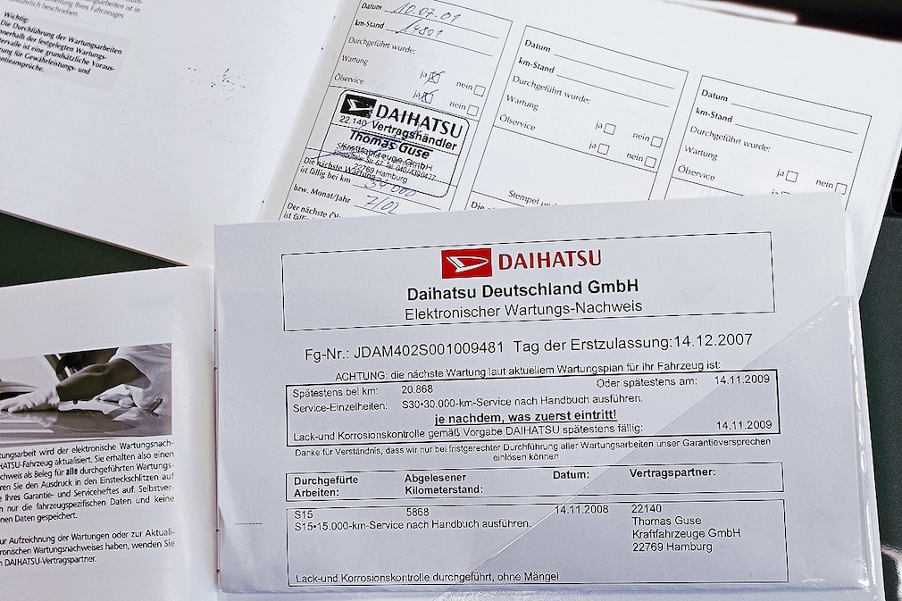 E-Scheckheft von Daihatsu