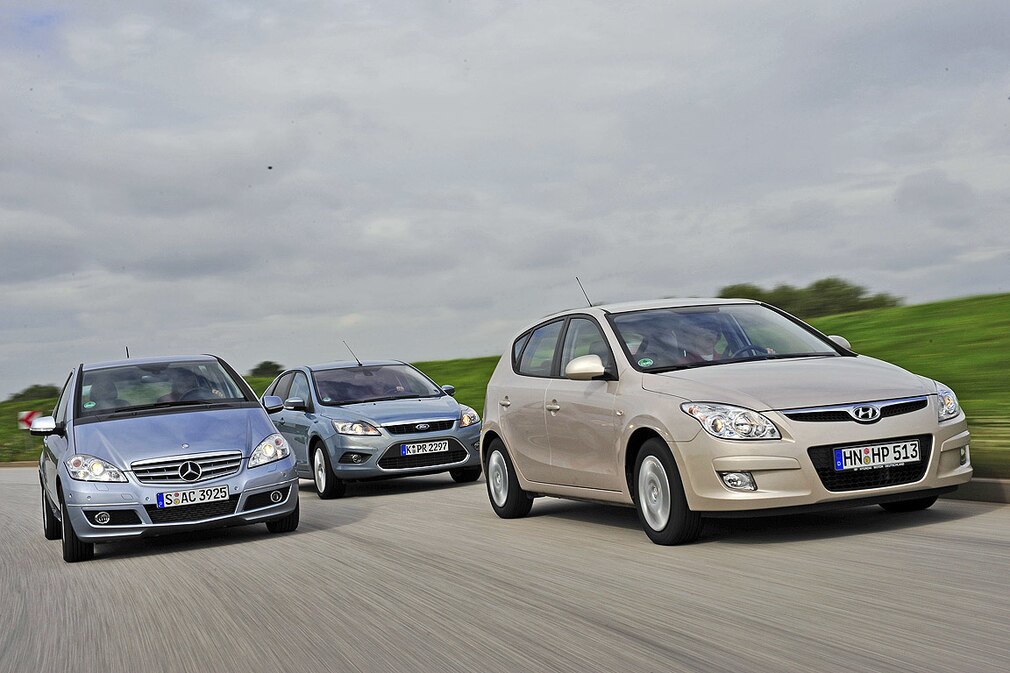 Ford Focus 1.6 TDCi Hyundai i30 1.6 CRDi Mercedes-Benz A 160 CDI