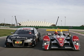 Tracktest Audi A4 DTM Audi R10 TDI