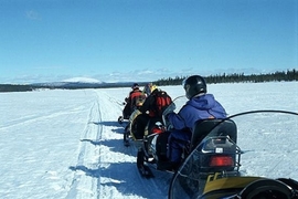 Motorschlitten-Safari