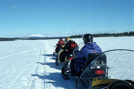 Motorschlitten-Safari