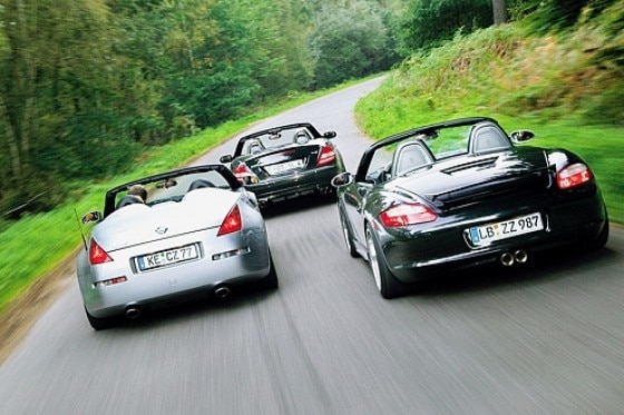 Drei getunte Roadster