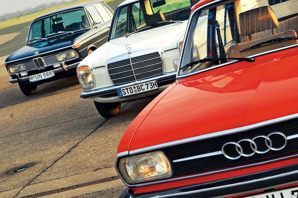 Vergleich Audi 100, BMW 2000, Mercedes 200