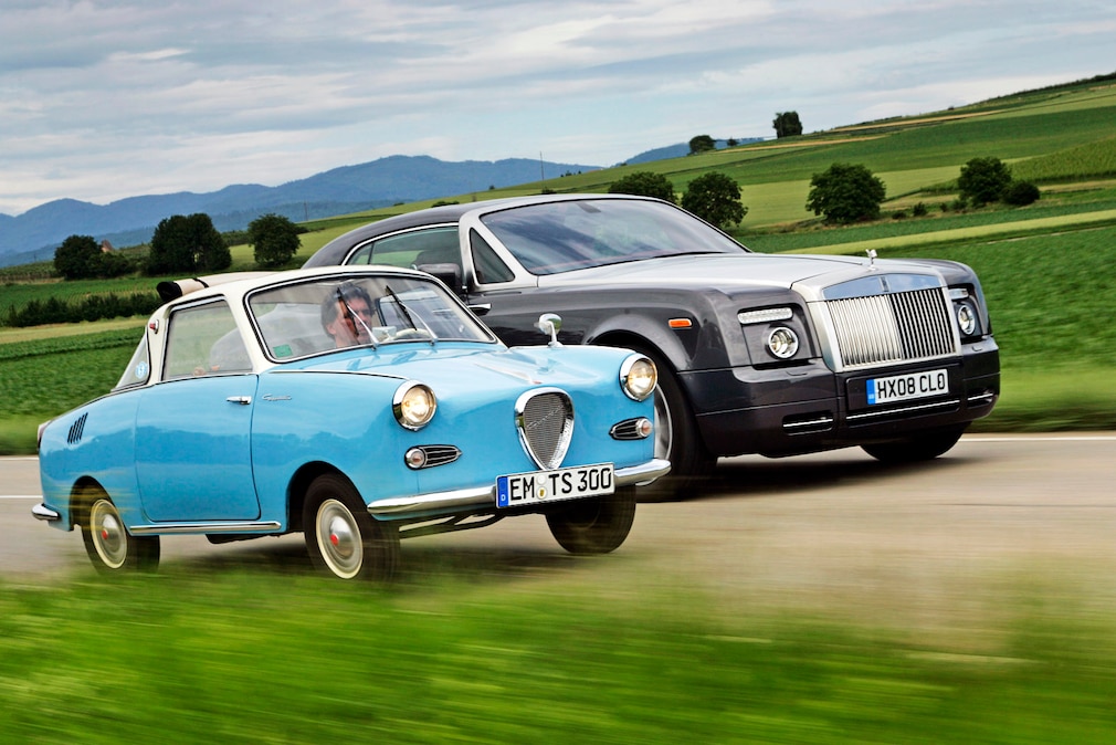 Rolls Royce Phantom Coupe, Goggomobil 300 TS Coupe