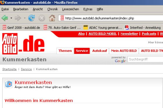 Kummerkasten Screenshot
