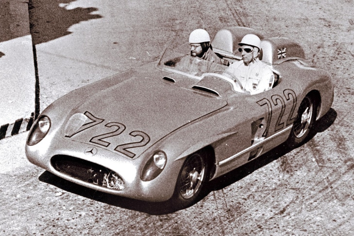 Stirling Moss im Mercedes 300 SLR