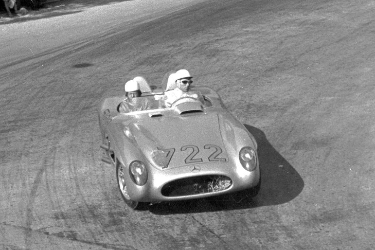 Stirling Moss im Mercedes 300 SLR