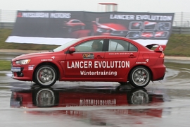 Mitsubishi Lancer Evo X Driftweltrekord Sachsenring