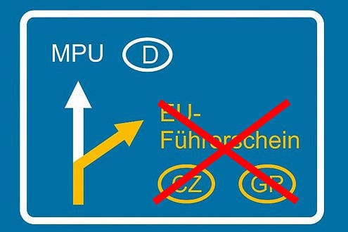 Führerschein weg? Da hilft auch der EU-Lappen nicht weiter.