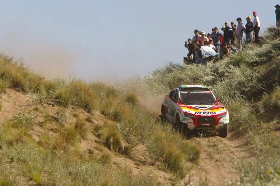 Rallye Dakar 2009 Tag 3 Mitsubishi Racing Lancer Stéphane Peterhansel