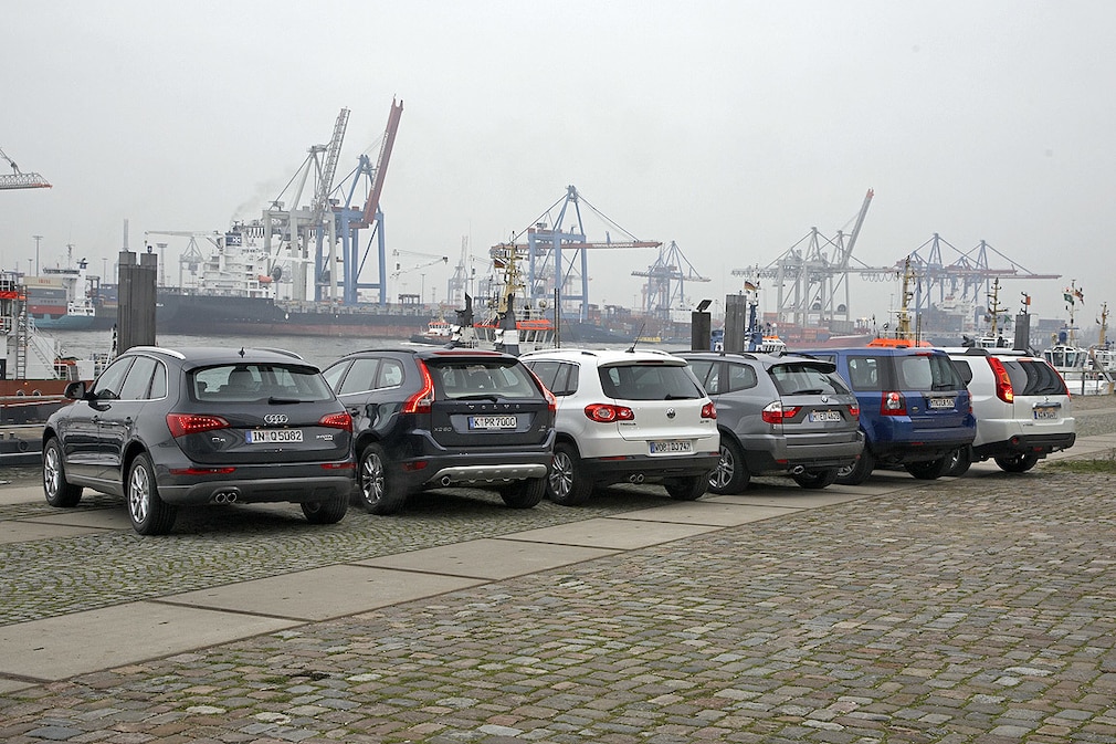 Audi Q5 2.0 TDI Quattro Volvo XC60 D5 Kinetic BMW X3 xDrive 20d Land Rover Freelander TD4 S Nissan X-Trail 2.0 dCi SE VW Tiguan 2.0 TDI Sport&Style