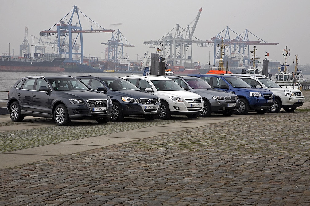 Audi Q5 2.0 TDI Quattro Volvo XC60 D5 Kinetic BMW X3 xDrive 20d Land Rover Freelander TD4 S Nissan X-Trail 2.0 dCi SE VW Tiguan 2.0 TDI Sport&Style