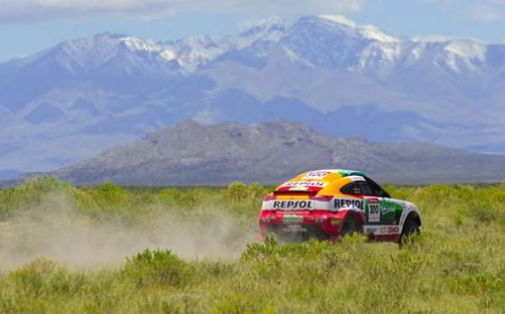 Rallye Dakar 2009 Tag 7 Stéphane Peterhansel Mitsubishi Racing Lancer