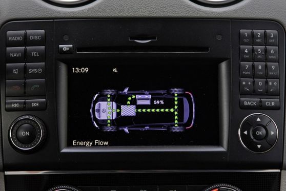 Im Cockpit zeigt ein Minibildschirm, welcher Motor gerade arbeitet.