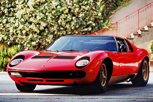 Das Vorbild: Der Miura galt lange Zeit als schönster Sportwagen der Welt.