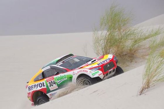 Rallye Dakar 2009, Mitsubishi Racing Lancer, Nani Roma Rallye Dakar 2009, Mitsubishi Racing Lancer, Nani Roma