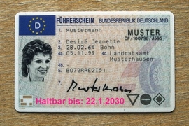 So könnte der Führerschein mit Verfallsdatum ab 2013 aussehen.