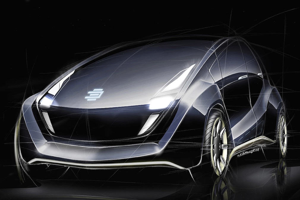 Das "Light Car" von EDAG hat eine Karosserie aus Basaltfaser.