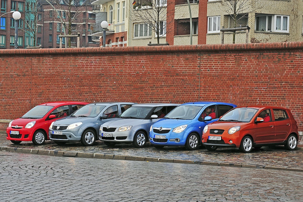 Skoda Fabia Daihatsu Cuore Opel Agila Kia Picanto Dacia Sandero