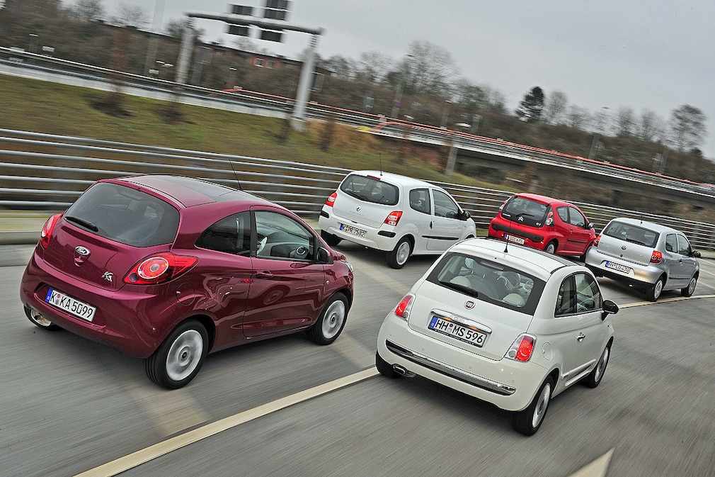 Citroën C1 Ford Ka Fiat 500 Renault Twingo VW Fox