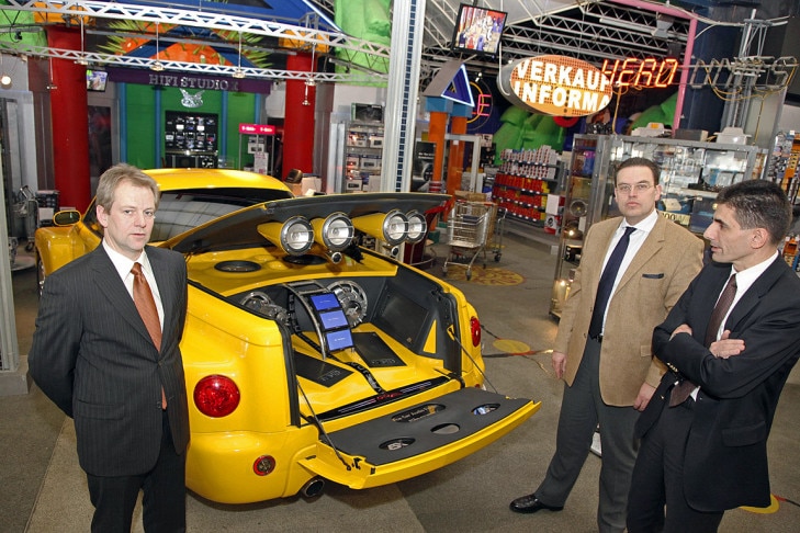 Prokuristen Höwekenmeier und Kleine-Möllhoff mit Insolvenzverwalter Imberger be D&W