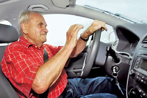 Senior am Steuer
