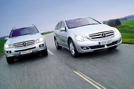 Test Mercedes M- gegen R-Klasse
