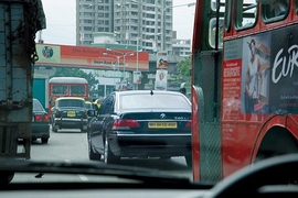 Straßenszene in Indien
