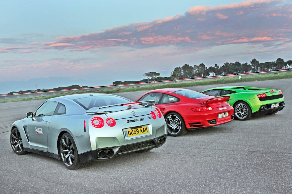 Nissan GT-R Porsche 911 Turbo Lamborghini Gallardo LP 560-4