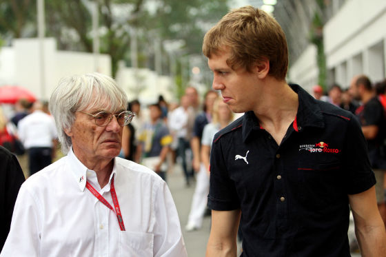 Auch das deutsche Formel-1-Talent Sebastian Vettel ist für Bernie Ecclestone ein Grund Deutschland zu mögen.