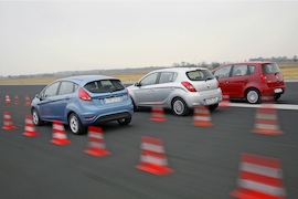 Ford Fiesta Hyundai i20 Mitsubishi Colt