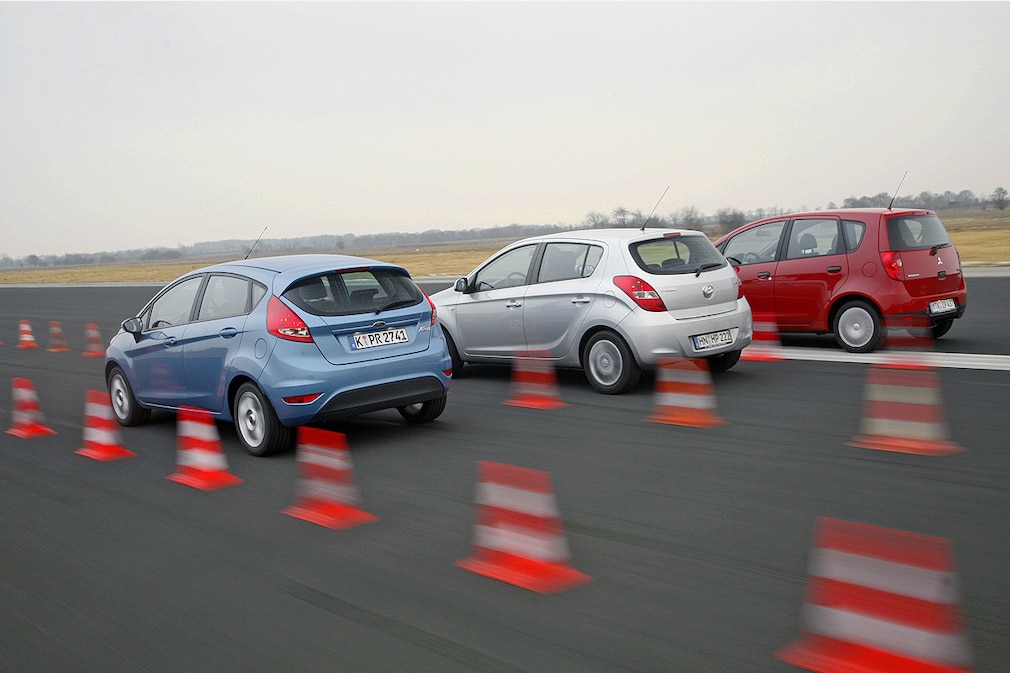 Ford Fiesta Hyundai i20 Mitsubishi Colt