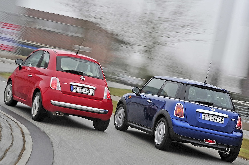 Mini One Fiat 500 1.4 16V