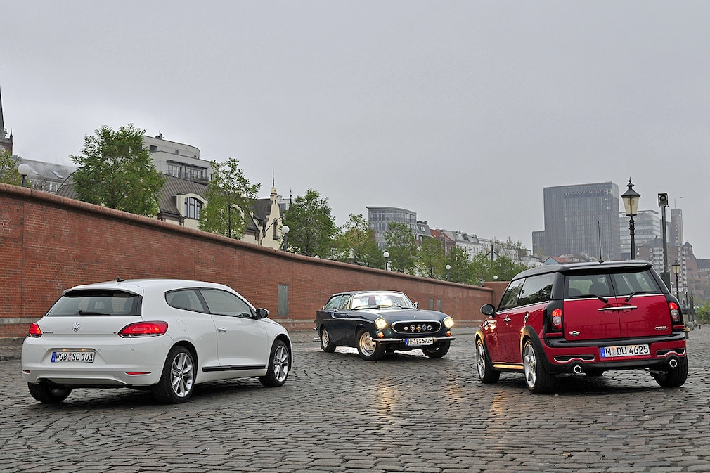 Mini Cooper S Clubman Volvo 1800 ES VW Scirocco