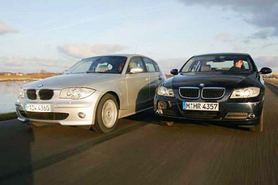 Vergleich BMW 1er gegen 3er