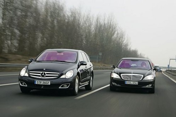 Mercedes R- gegen S-Klasse
