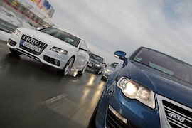 Audi S3 Alpina B3 BMW 335i VW Passat R36
